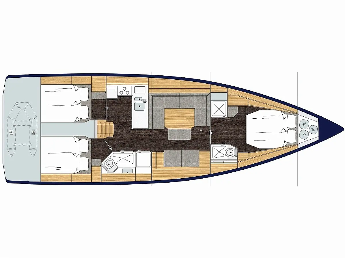 Bavaria C45 Style - Libertas  - Layout image
